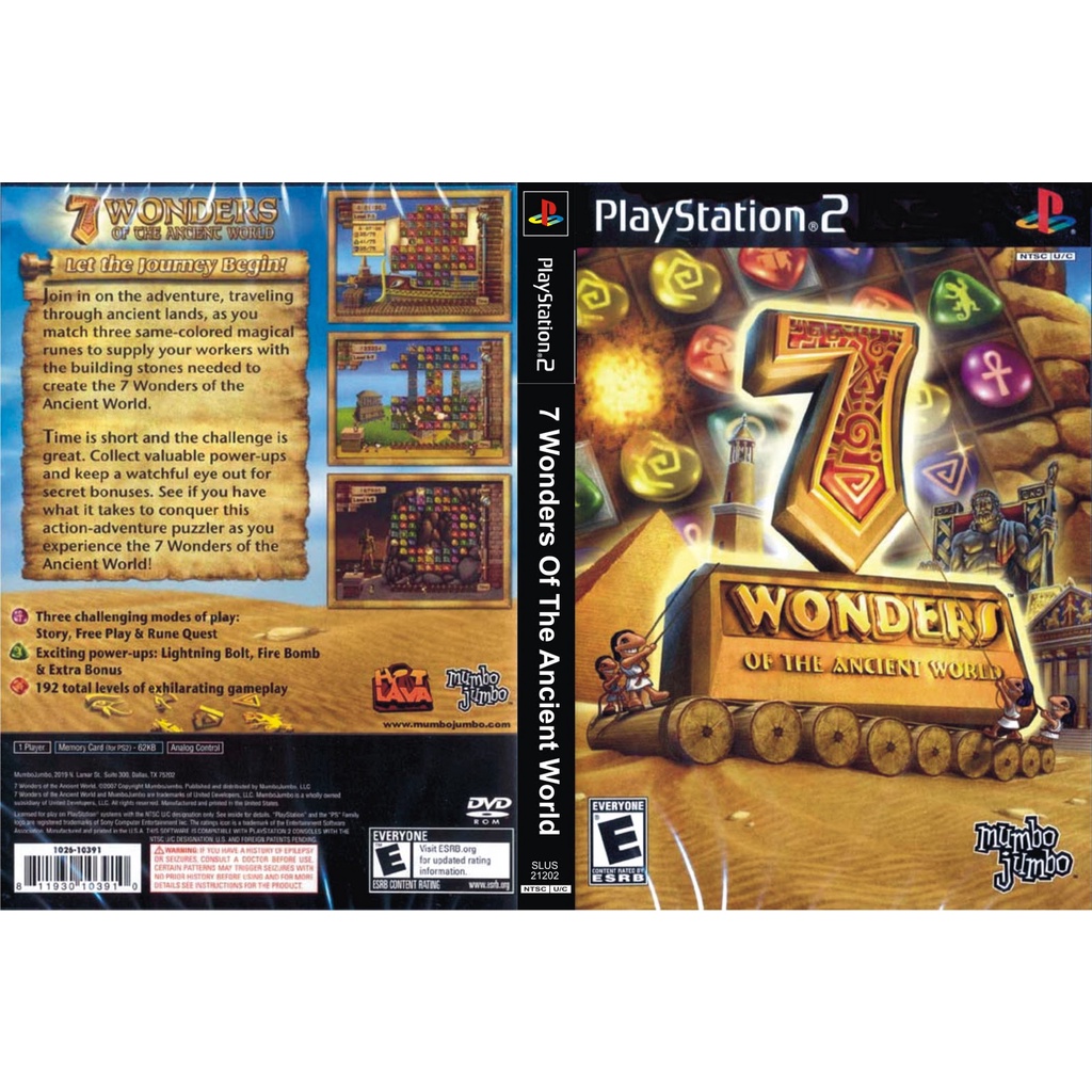 Kaset Ps2 Game 7 Wonders of the Ancient World