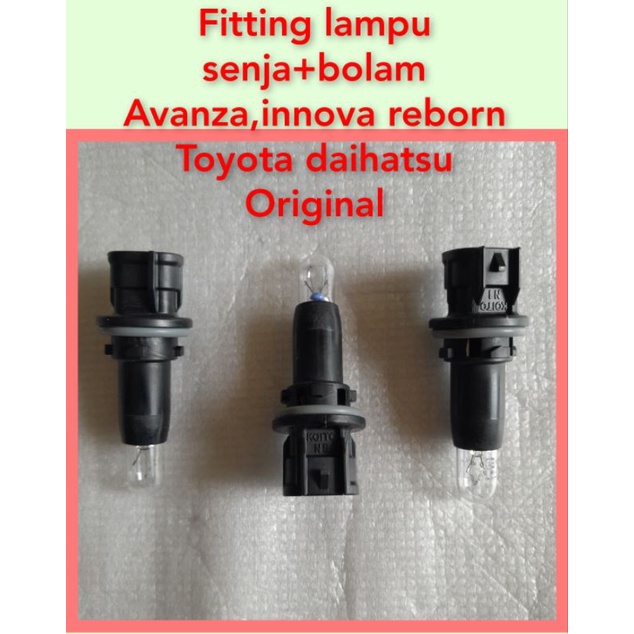 Socket lampu senja+bohlam  innova reborn,avanza rush.original
