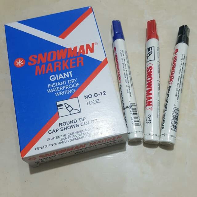 

Spidol Permanen | Snowman Marker Giant G-12