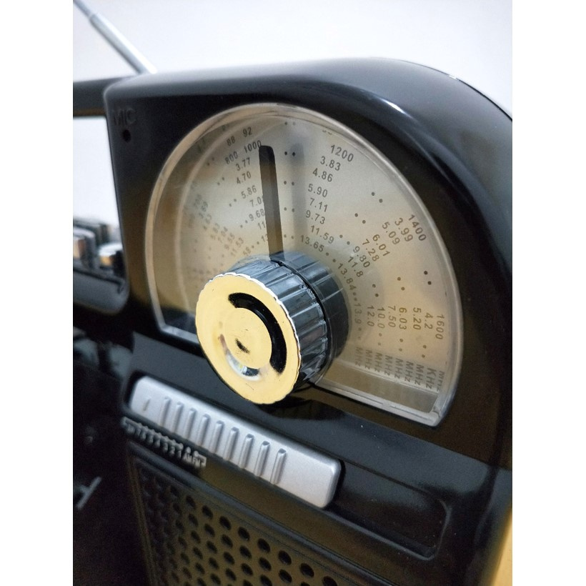 Radio FM AM SW Portable Radio Bentuk Compo Vintage Radio FM AM SW Tape Pemutar Kaset Pita Cassette Player