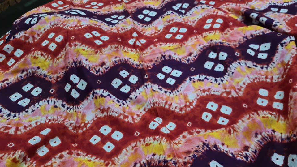 Kain Jumputan Palembang Meteran Merah Katun Halus Shopee Indonesia