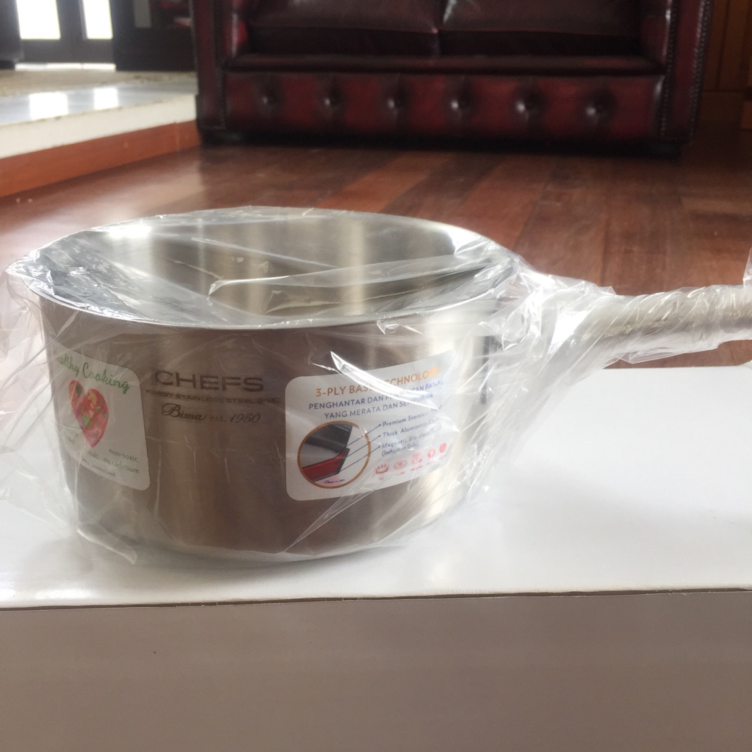 Panci Susu Saucepan 20 Cm Bima Chefs Shallow Pan