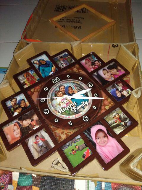 Jam Dinding Unik Model Frame Foto