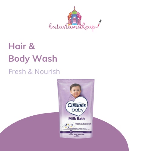 Cussons Baby Hair&amp;Body Wash 400ML/Cussons Baby Milkbath/Sabun Mandi Bayi Cair