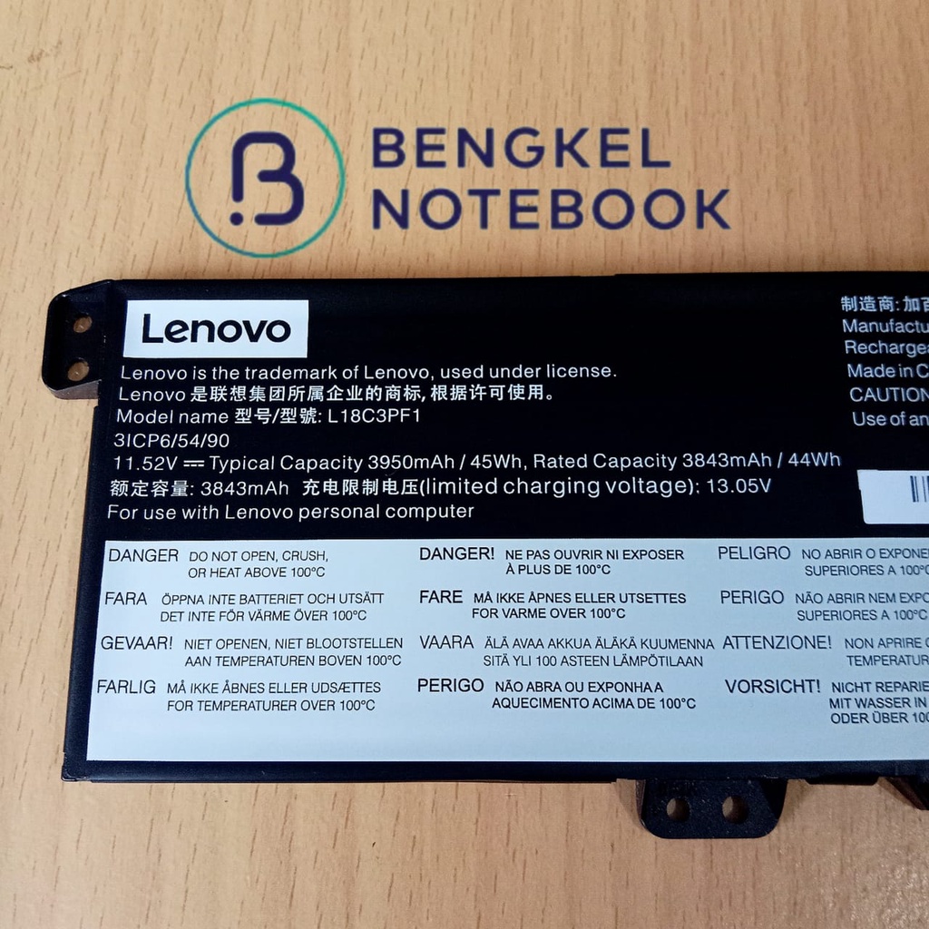 Baterai Lenovo Ideapad L340-15IRH L340-17IRH L18C3PF1 L18M3PF1 SB10W67243