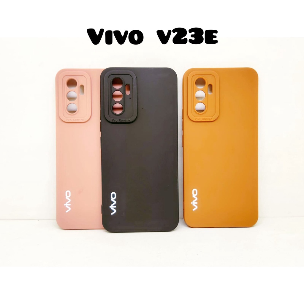 Luxury Soft Matte Case 9D Vivo Y15S Y21 Y21S Y33S V21 V23E Y53S Y30 Y50 Y51 2020 Solid Color Angel Eye Lens