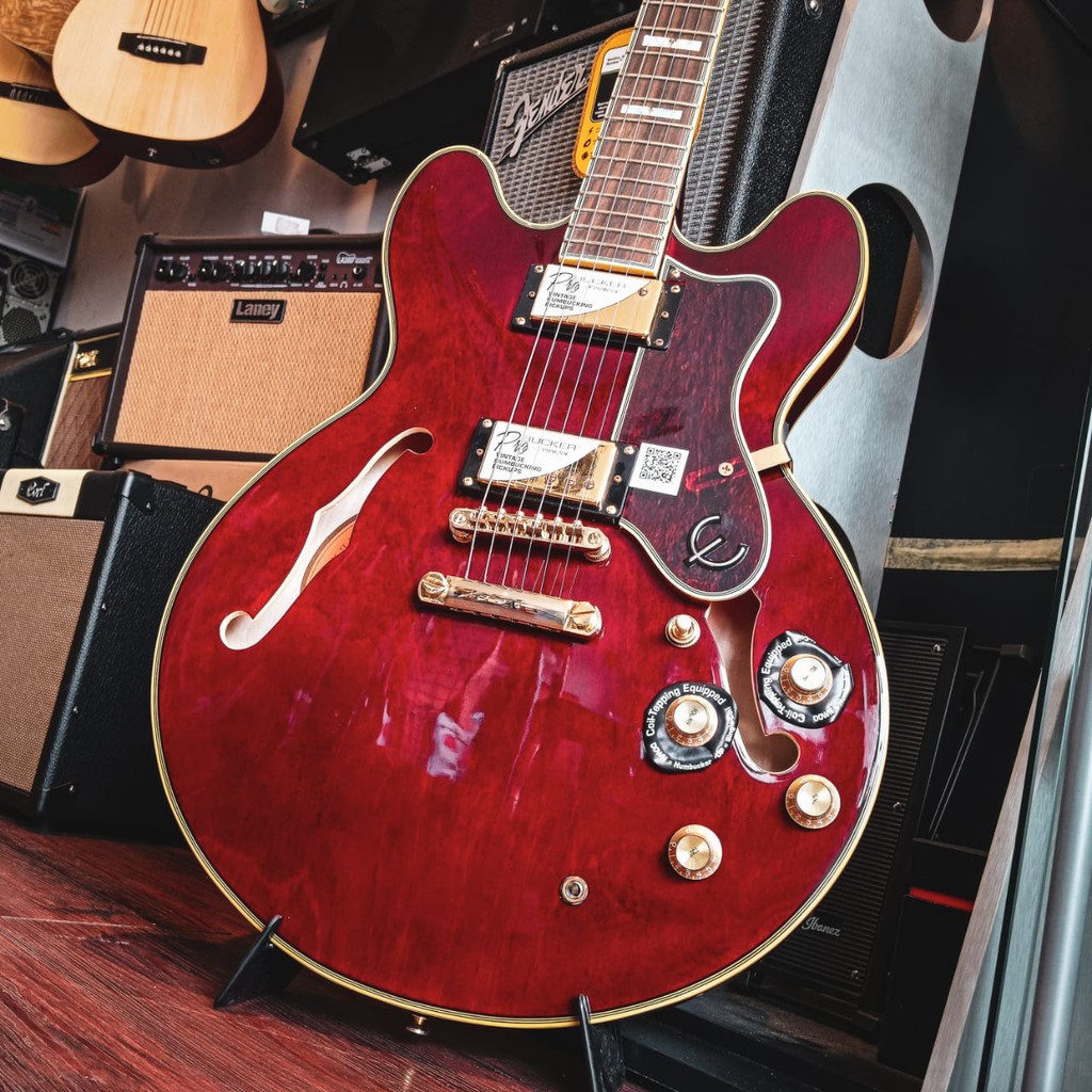 Epiphone Sheraton-II PRO Electric Guitar, Wine Red