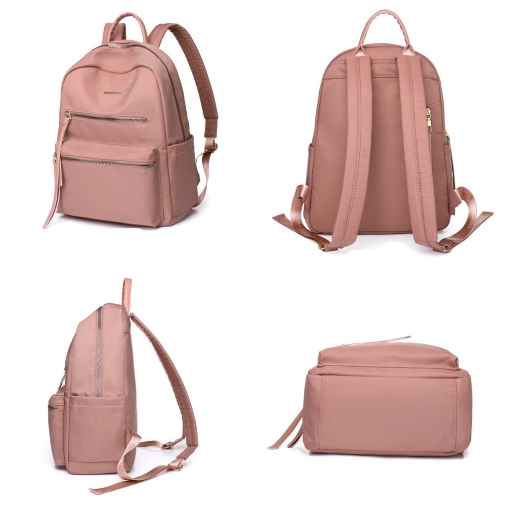 TAS RANSEL WANITA KOREA ANTI AIR PINK SAHAYA TA481P3 BACKPACK CEWEK IMPORT BESAR GENDONG PUNGGUNG SEKOLAH KULIAH KERJA BATAM PREMIUM REMAJA KEKINIAN