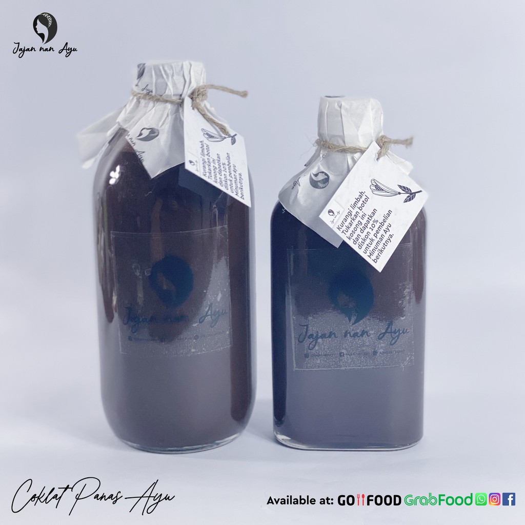 

Coklat Panas Rumah Ayu 250ml (Botol Kaca dan tas Spunbound REUSABLE)