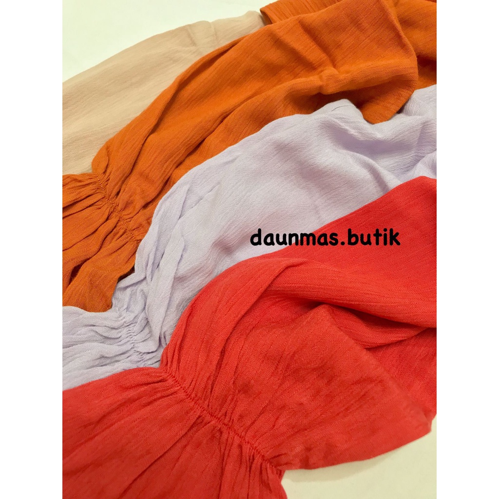 1KG MUAT 5PCS | OLIVER BLOUSE RUFFLE RAYON CRINCKLE PREMIUM HITS OOTD SELEBGRAM FASHION GROSIR