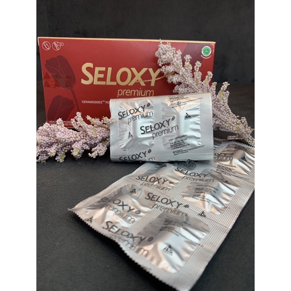 Seloxy Premium Mencerahkan Kulit/Suplemen Pemutih dengan Collagen + Vitamin E