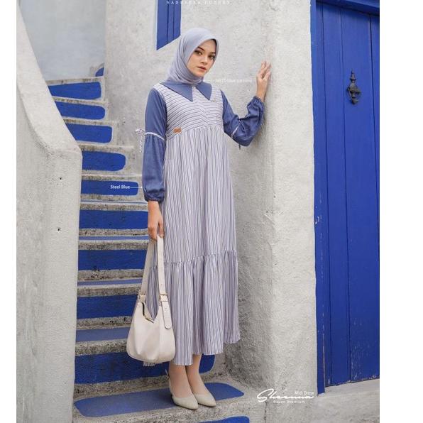 TERLARIS SHEENA MIDI DRESS - NADHERA LUXURY