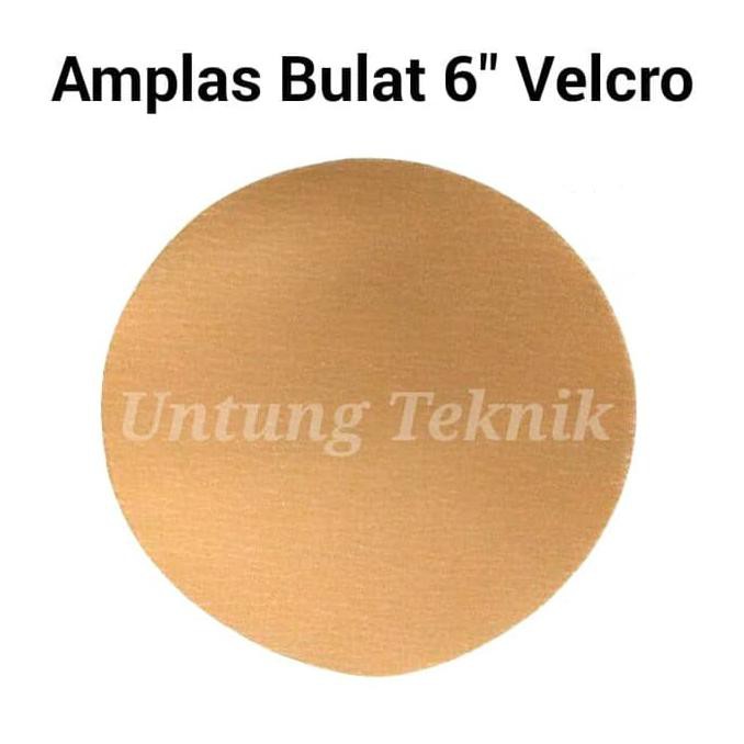 Amplas Bulat 6 Inch Velcro Untuk Mesin Belt Dan Disc Sander Terlaris