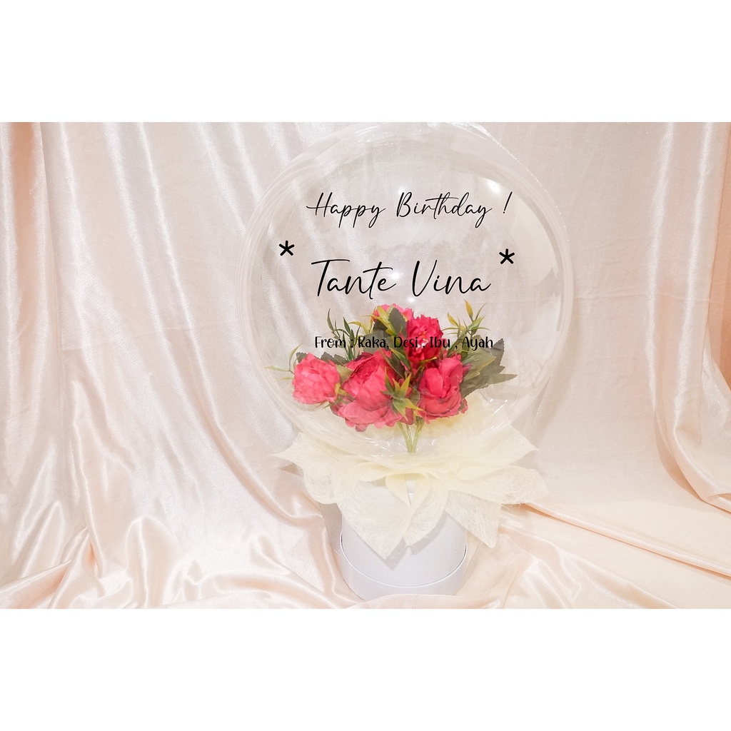 BUKET BALON/ MAGICAL BLOOM BOX/BALON BOX/BUNGA DALAM BALON