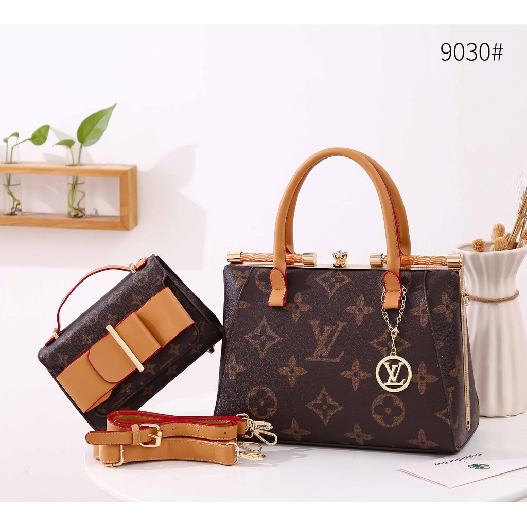 Louis Vuitton#9030#07 TAS KANTOR WANITA HANDBAG CEWEK FASHION IMPORT BATAM GROSIR MURAH