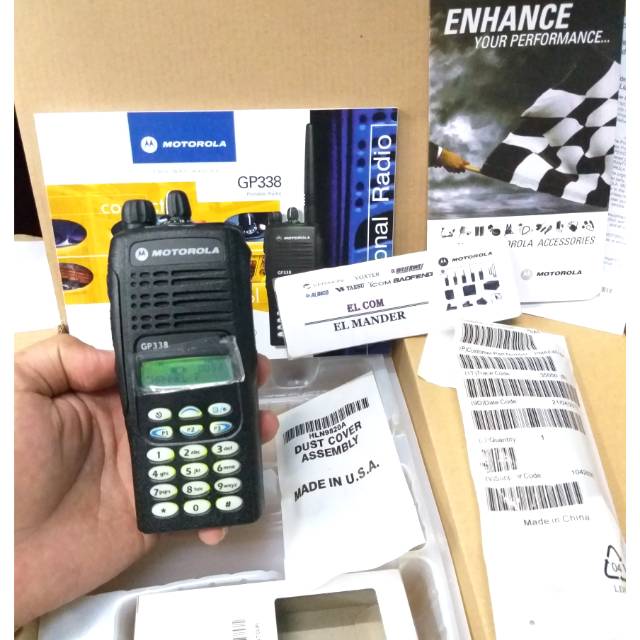 HT MOTOROLA GP 338 VHF ORIGINAL - JUAL HT MOTOROLA GP 338 VHF MURAH