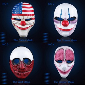 GROSIR TOPENG MURAH PAYDAY DALLAS HEIST HALLOWEEN MASK TOPENG SERAM