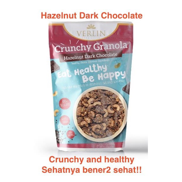 

Crunchy Granola Hazelnut Dark Chocolate