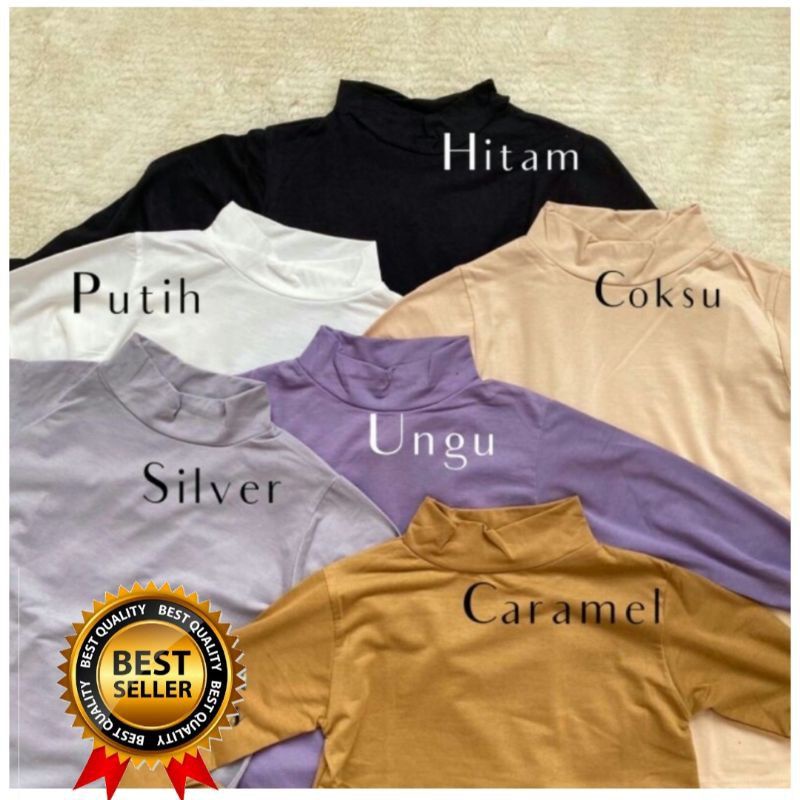 PROMO BAHAN RAYON  DAN KAOS BANYAK WARNA MANSET BADAN TURTLENECK TEBAL ADEM /MANSET  BAJU WANITA POLOS