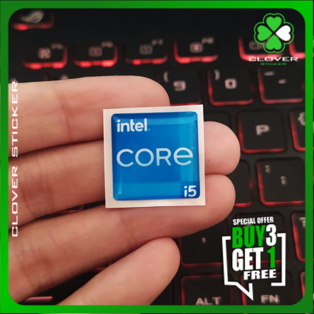 INTEL CORE i5 GEN 11TH STIKER TIMBUL LENTUR STIKER STIKER PC STIKER PROCESSOR