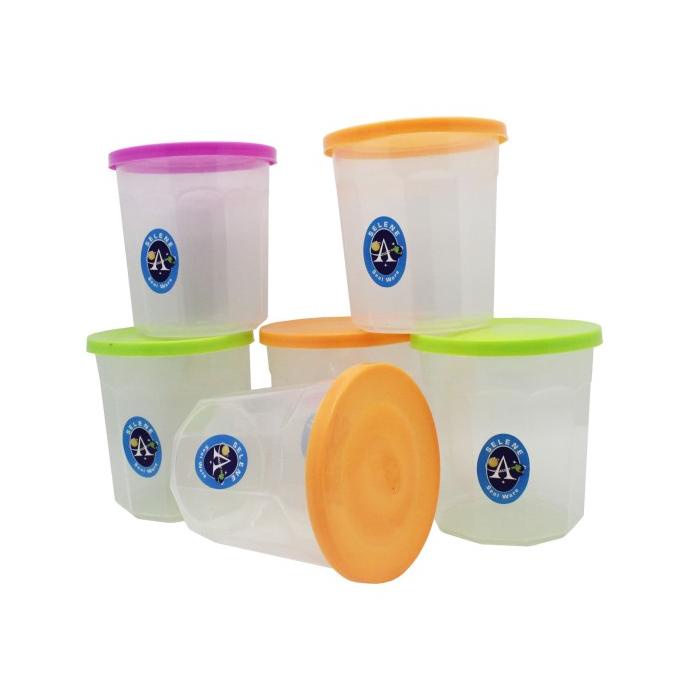 Toples Plastik Selena 12 Pcs / Tempat Penyimpanan 720 ml lynx67 Murah