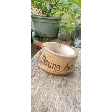 asbak bambu unik antik