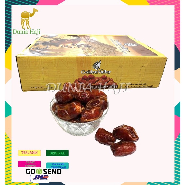 

Grosir Kurma Mesir / Golden Valley Asli, Enak & Murah /10Kg (1dus)