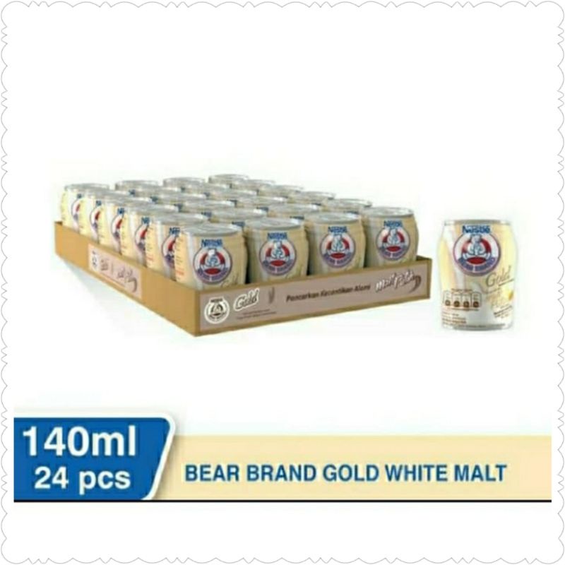

Bear Brand Gold Malt 140ml 1 dus 24 kaleng