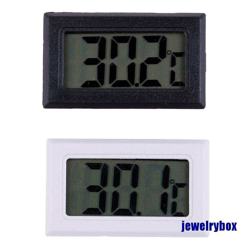 (Jewelrybox) 1pc Termometer / Higrometer Digital Mini Dengan Layar Lcd Untuk Indoor