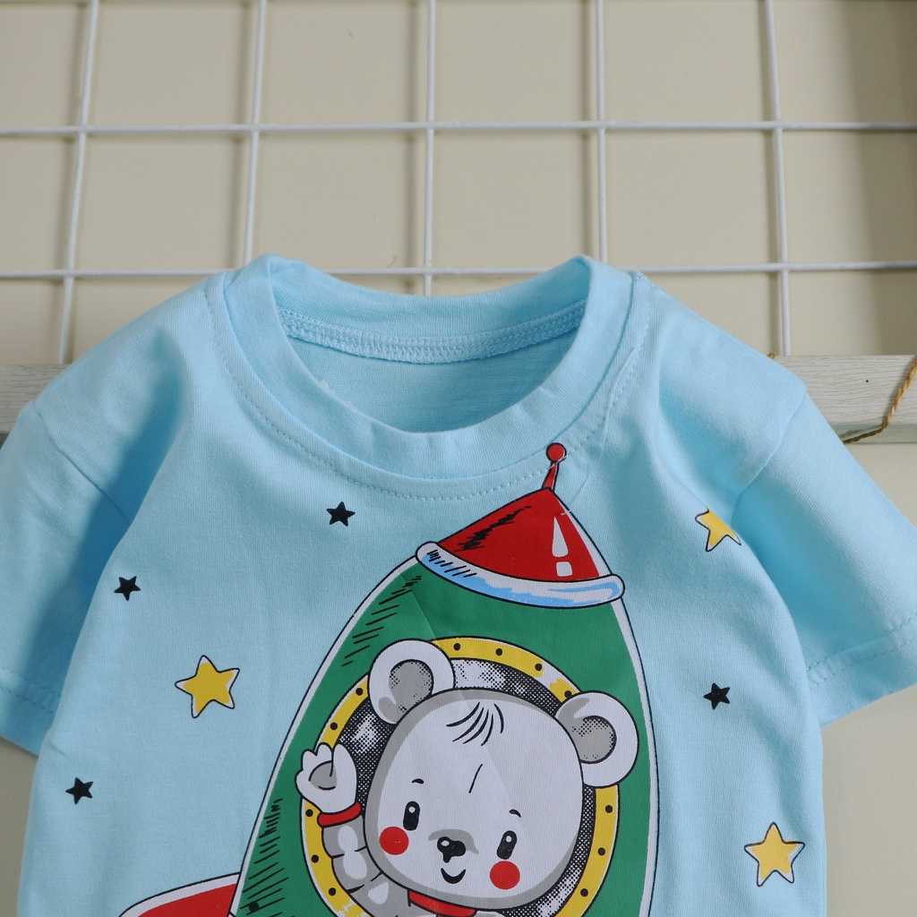 Motif Rocket Mouse / Setelan Baju Bayi/Anak Laki-laki Usia 6 Bulan - 3 Tahun Baju