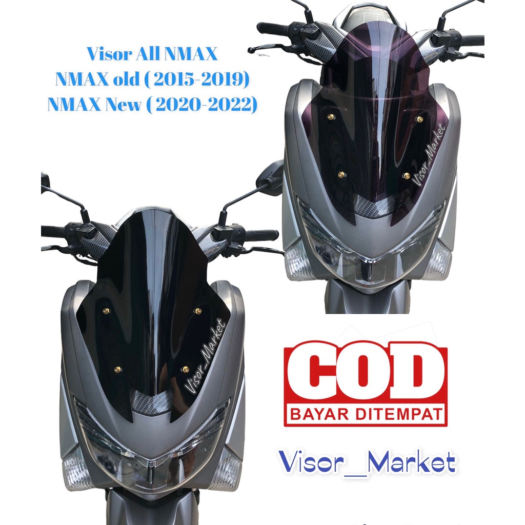 VISOR WINDSHIELD NMAX OLD TAHUN 2015-2019 ACRYLIC TEBAL MODEL TDR WINSIL NMAX LAMA