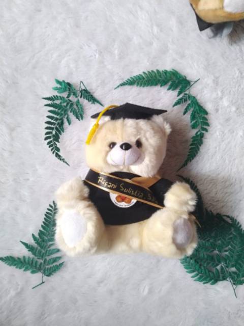 Add Selempang nama boneka | Boneka Piala | Boneka Wisuda Medium