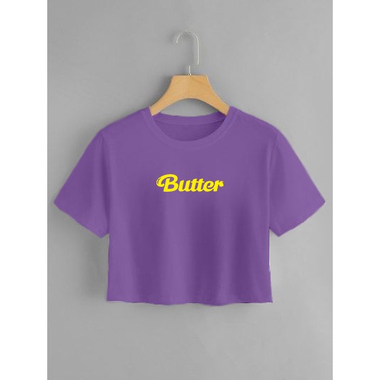 YOURSTYLE1119 - kaos crop butter KARAKTER all size kekinian kaos terlaris