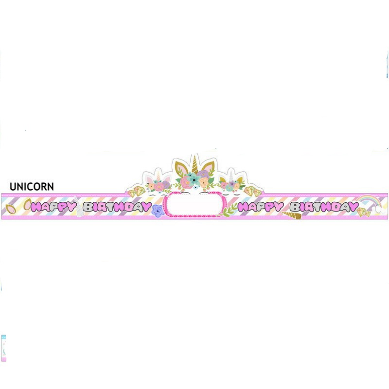 Topi unicorn 10pcs topi ulang tahun anak dekorasi pesta ulang tahun unicorn perlengkapan pesta ultah