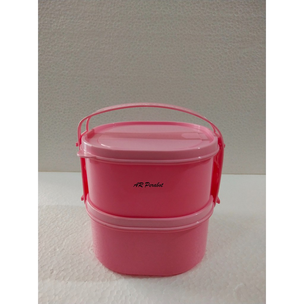 Rantang Piknik / Rantang Makan Anak 2 Susun RP 123-2 Golden Lemon