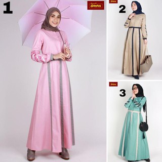 Cod Gamis Abaya Polos Kode A 201207 Dannis Original Termurah 2021 Abaya Polos Gamis Bahan Katun Dres