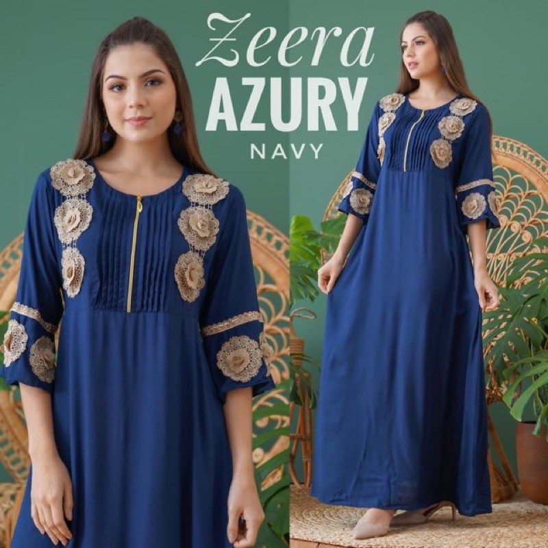 Daster arabian azury by zeera standar to jumbo