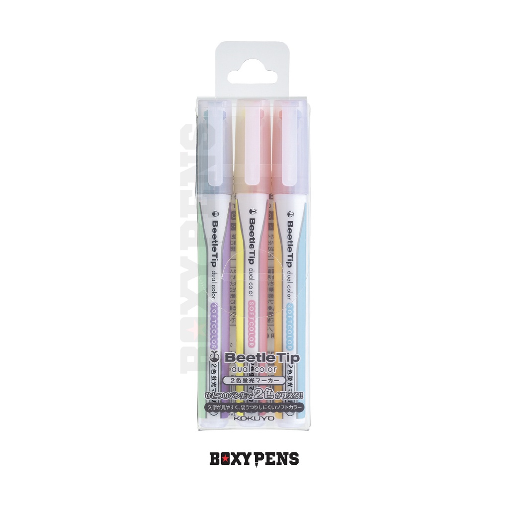 

Kokuyo Beetle Tip 2 Colour Fluorescent Highlighter