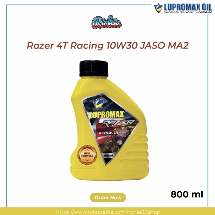 Lupromax Razer 4T Racing Oli Motor Fully Synthetic 800 Ml Motor Manual
