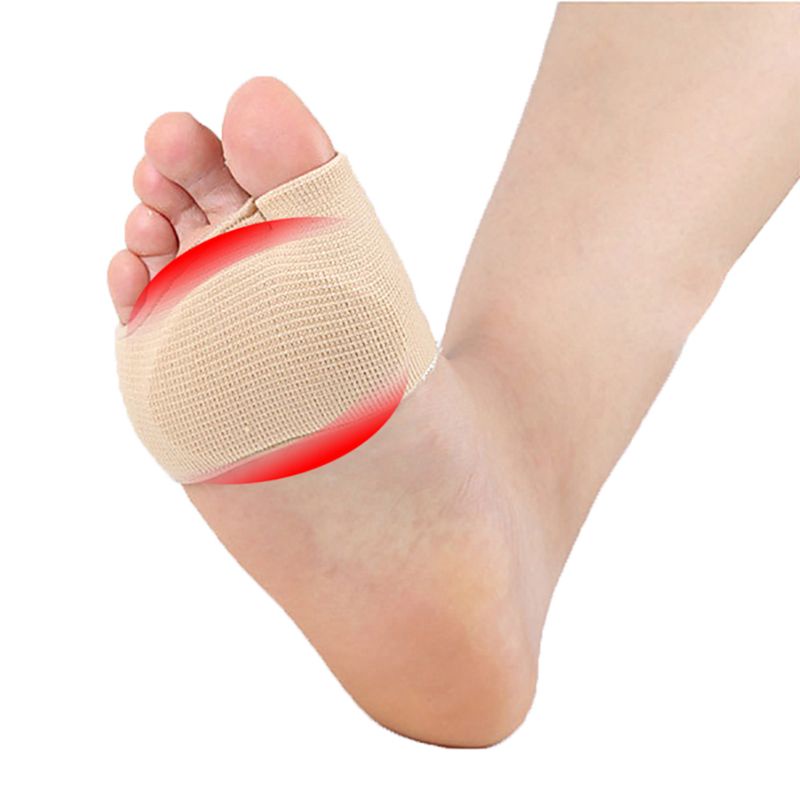 Sun 2pcs Bantalan Gel Metatarsal Sleeve Dengan Bantalan Gel Lembut Untuk Kaki