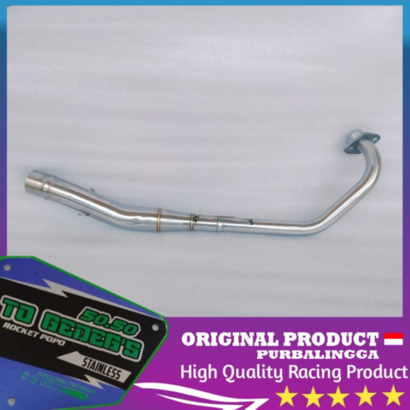 Knalpot Motor Jupiter MX 135 old lama full bending stainless
