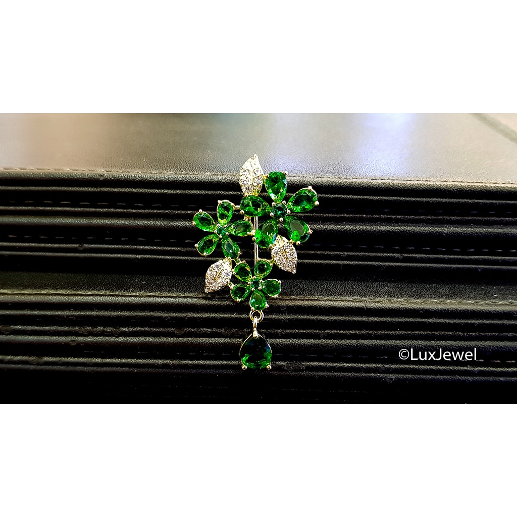 Bros Kecil Mini Korea Bunga Green Flowers