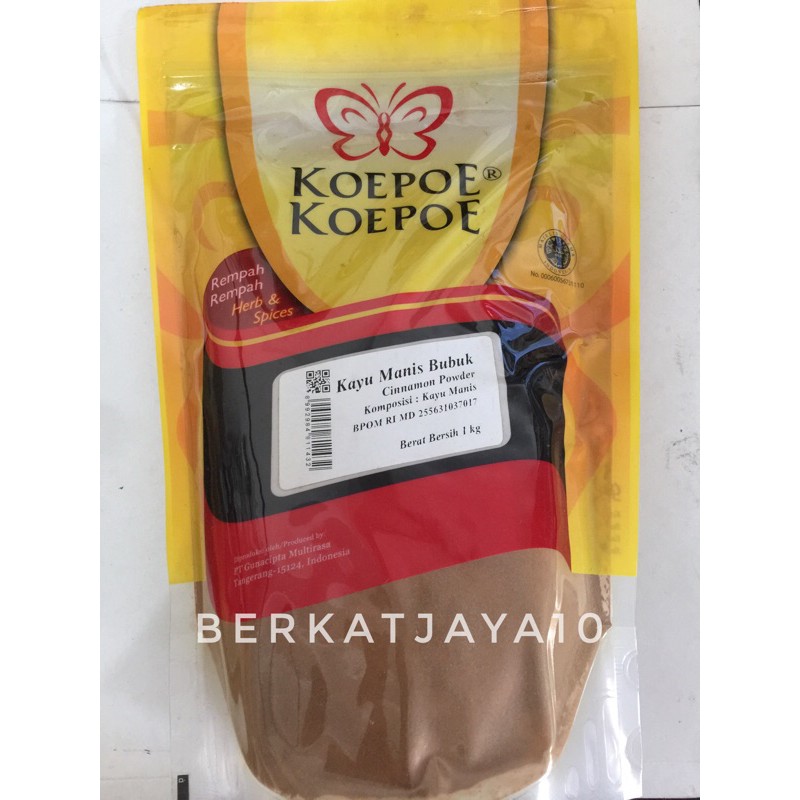 Kayu manis Bubuk Koepoe koepoe Cinnamon Powder kupu kupu 1 kg