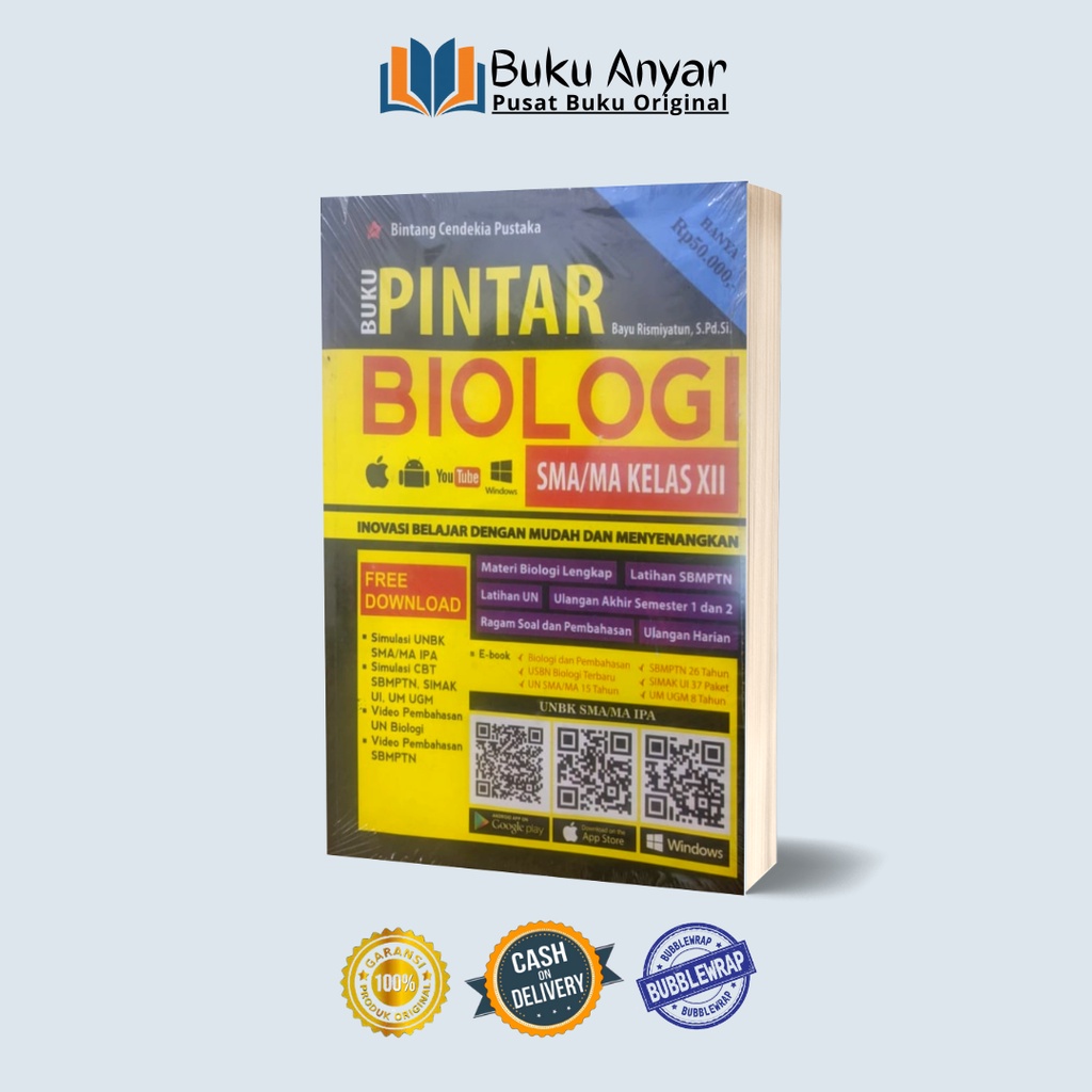 BUKU PINTAR BIOLOGI SMA / MA KELAS 12 BUKU REFERENSI BELAJAR MANDIRI BUKU SOAL BIOLOGI SMA