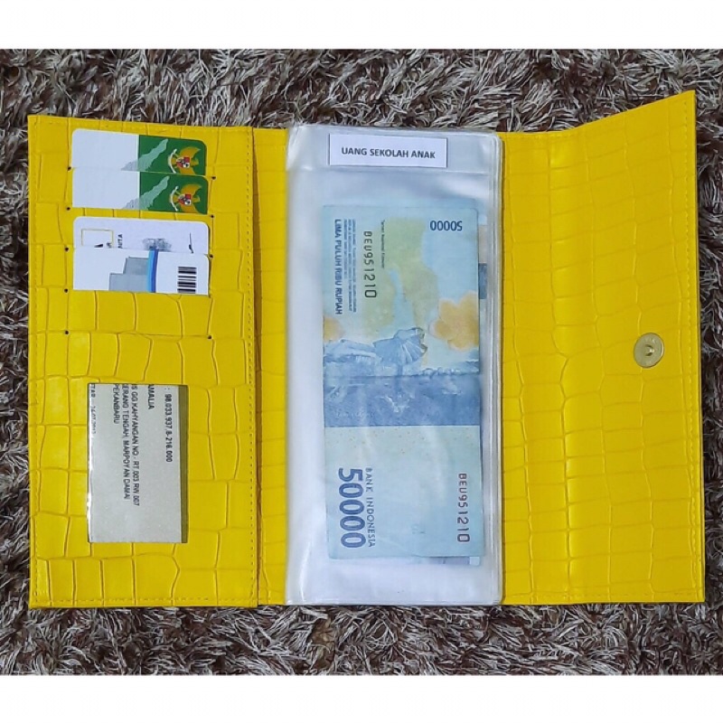 Dompet Pintar Walet Organizer Pengatur Keuangan bulanan Dompet Disiplin Uang bulanan Dompet Viral Wa