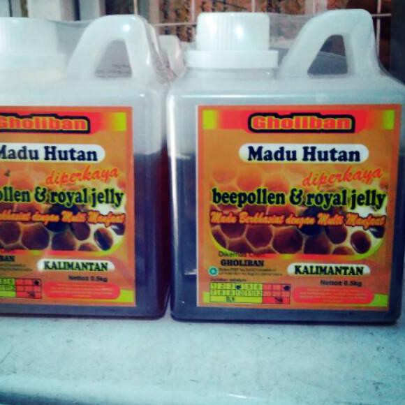

BISA COD Madu kalimantan gholiban 500 gr Asli Botol ada Tulisan Timbul Gholiban