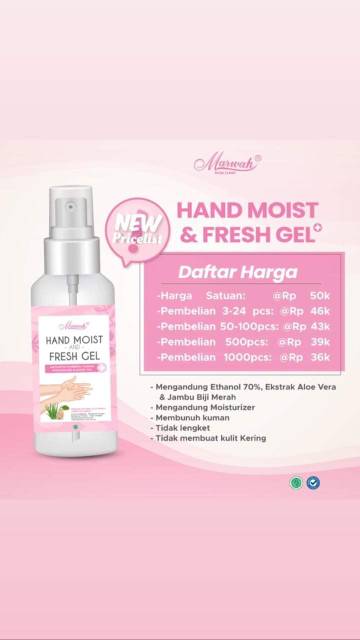 Marwah Hand Sanitizer Gel / Pembersih tangan