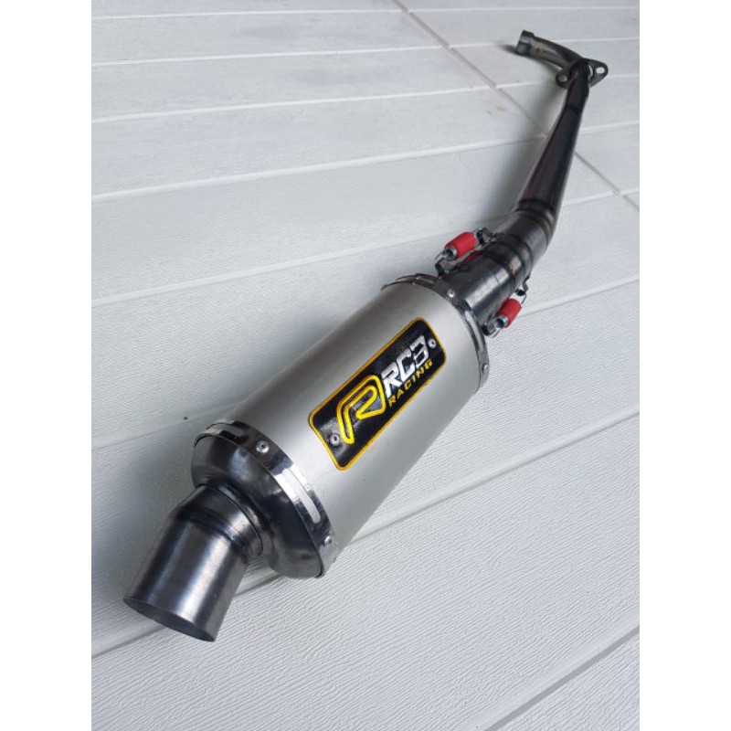 knalpot racing rcb oval jupiter z - vega zr - vega r new