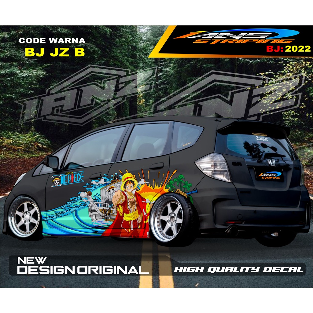 STICKER DECAL MOBIL HONDA JAZZ MOBILIO AGYA AYLA / STIKER VARIASI BODY SAMPING MOBIL AYLA / STIKER MOBIL TERMURAH / VARIASI STIKER MOBIL TERBARU / STIKER MOBIL