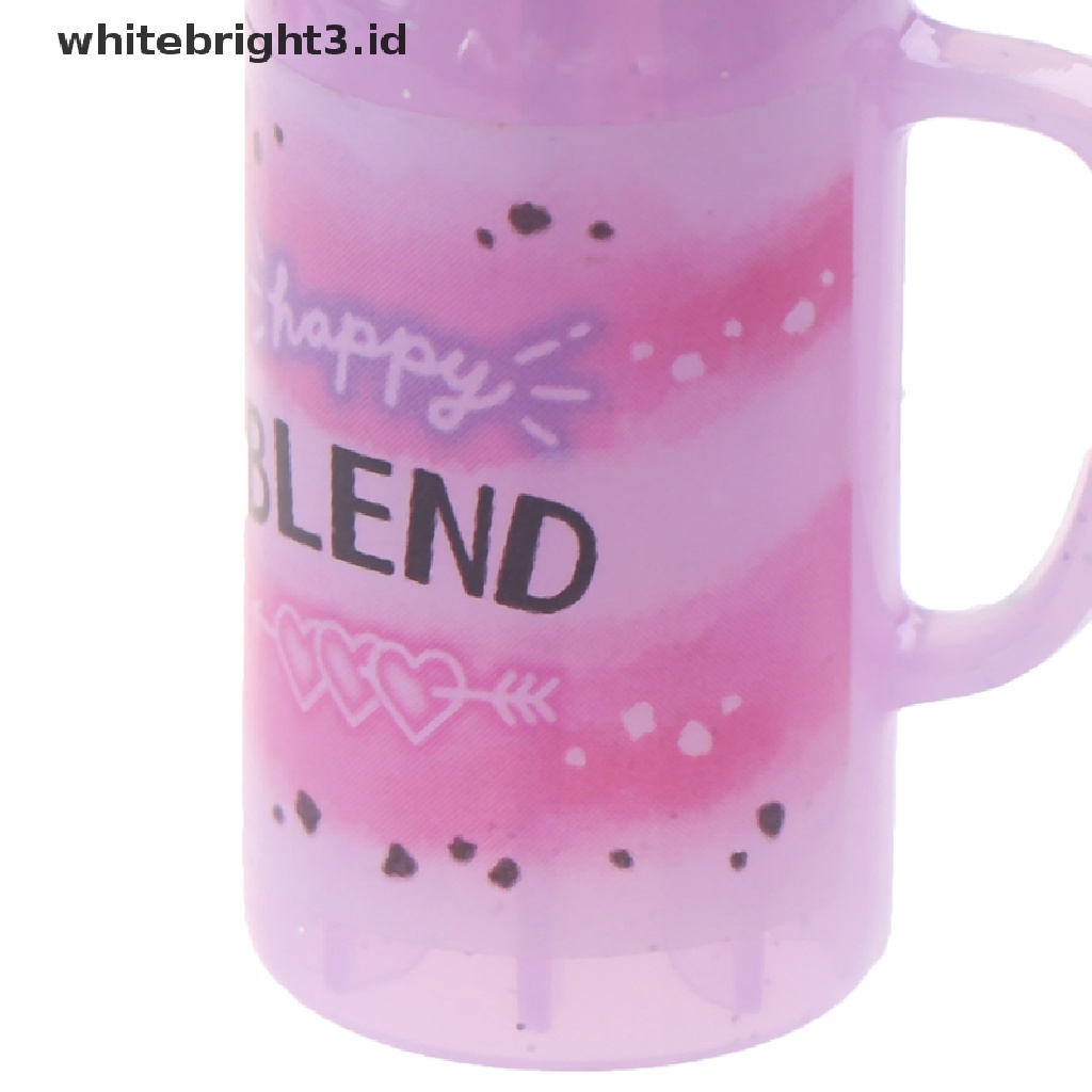 (whitebright3.id) 3pcs / set Mainan Miniatur Botol Jus Skala 1: 12 Untuk Dekorasi Rumah Boneka